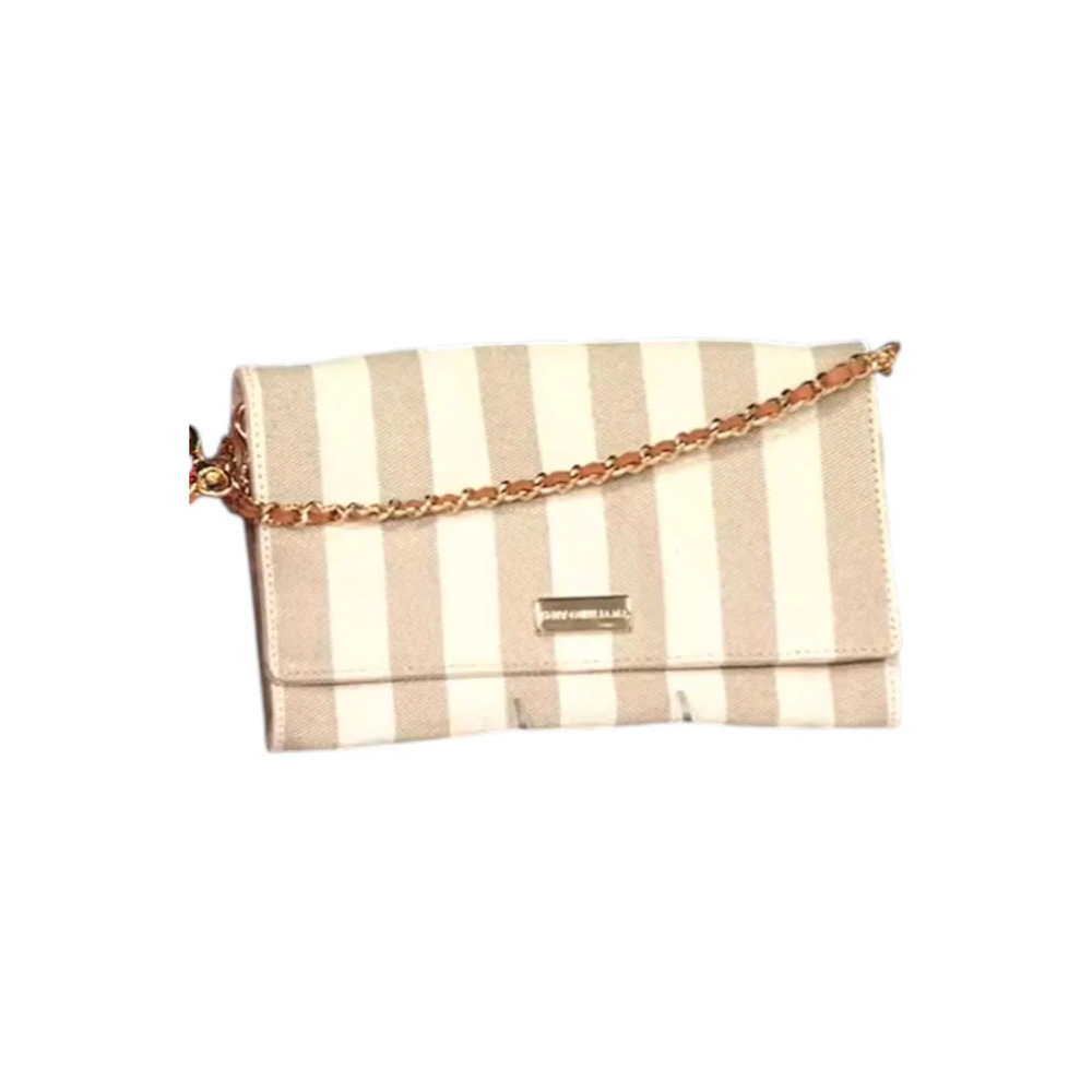 G by Giuliana Quilted Texture Clutch Crossbody Tan
